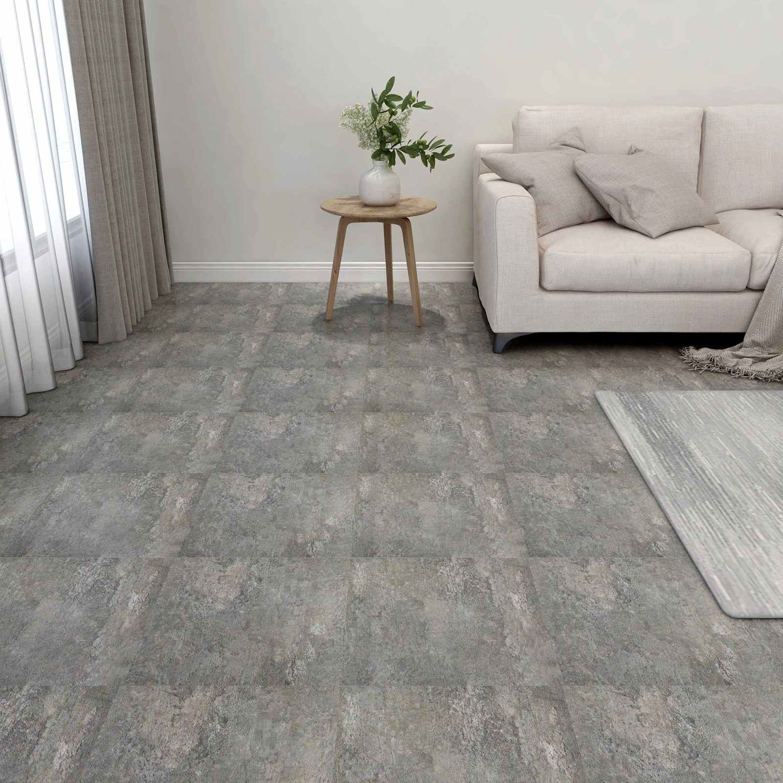 vidaXL Flooring Planks Stone wall 5.11 m² 55 pcs PVC 1