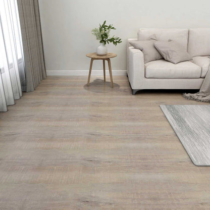 vidaXL Flooring Planks Taupe 5.11 m² 55 pcs PVC 1