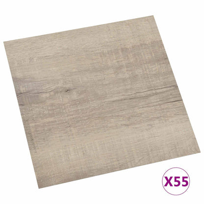 vidaXL Flooring Planks Taupe 5.11 m² 55 pcs PVC 3