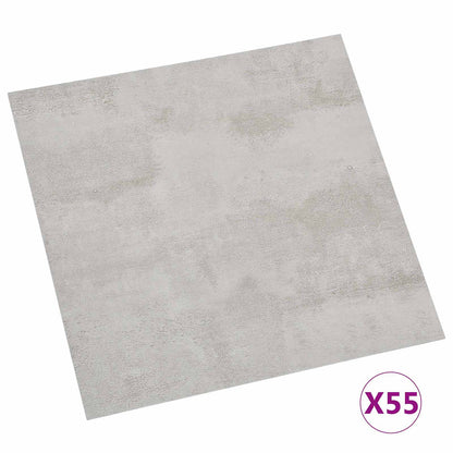 vidaXL Flooring Planks Grey and Light Grey 5.11 m² 55 pcs PVC 3
