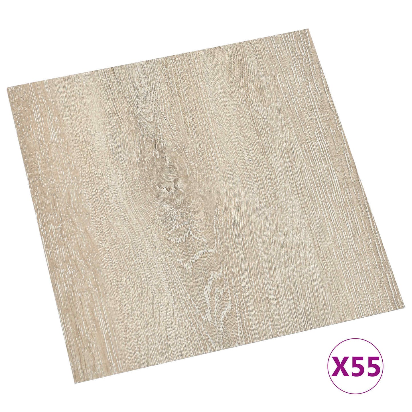 vidaXL Flooring Planks Beige 5.11 m² 55 pcs PVC 3
