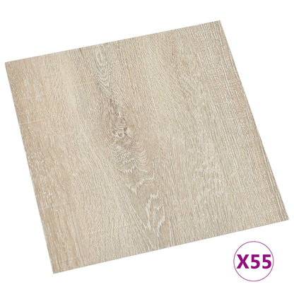 vidaXL Flooring Planks Beige 5.11 m² 55 pcs PVC 3