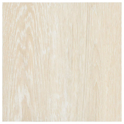 vidaXL Flooring Planks White and Beige 5.11 m² 55 pcs PVC 6