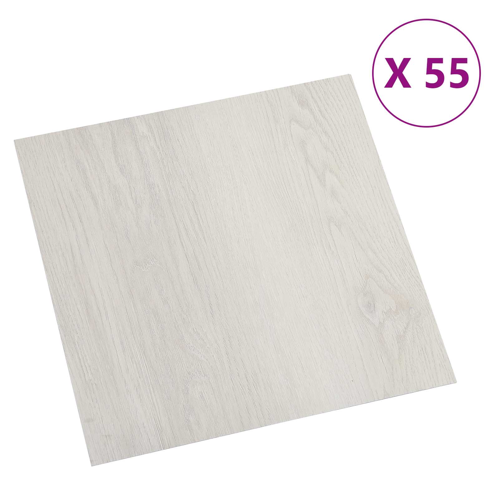 vidaXL Flooring Planks Light Beige 5.11 m² 55 pcs PVC 3