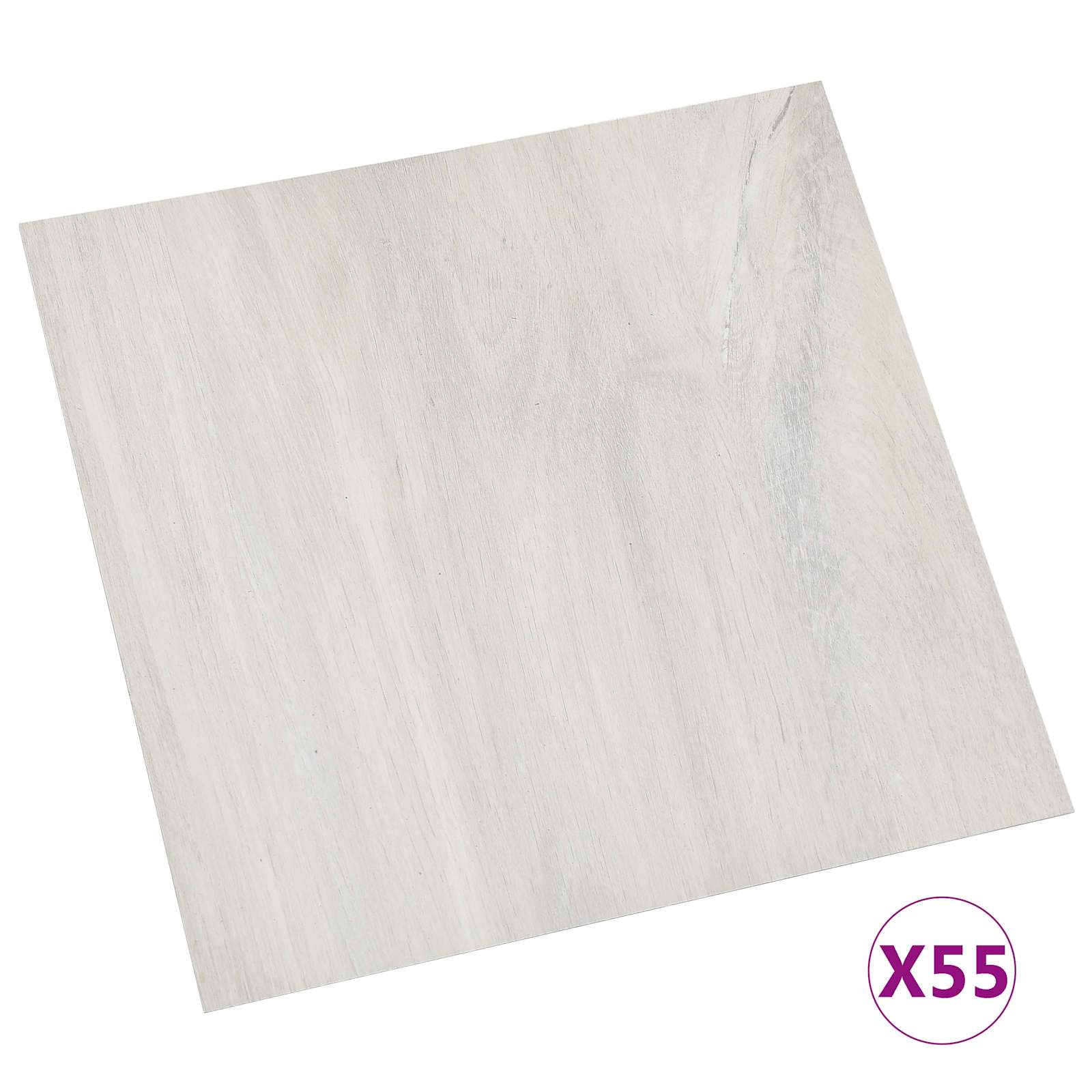 vidaXL Flooring Planks Cream 5.11 m² 55 pcs PVC 3