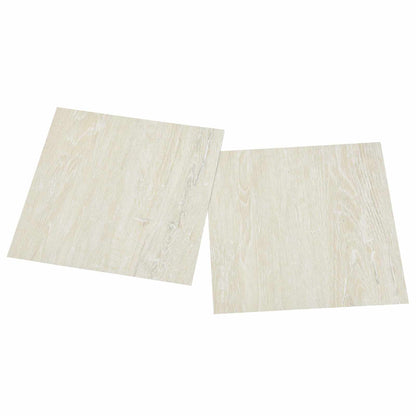 vidaXL Flooring Planks Cream White 5.11 m² 55 pcs PVC 4