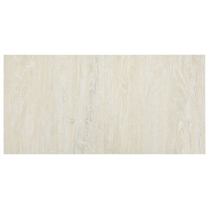 vidaXL Flooring Planks Cream White 5.11 m² 55 pcs PVC 5