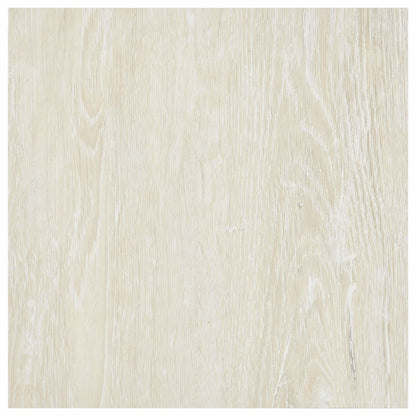 vidaXL Flooring Planks Cream White 5.11 m² 55 pcs PVC 6