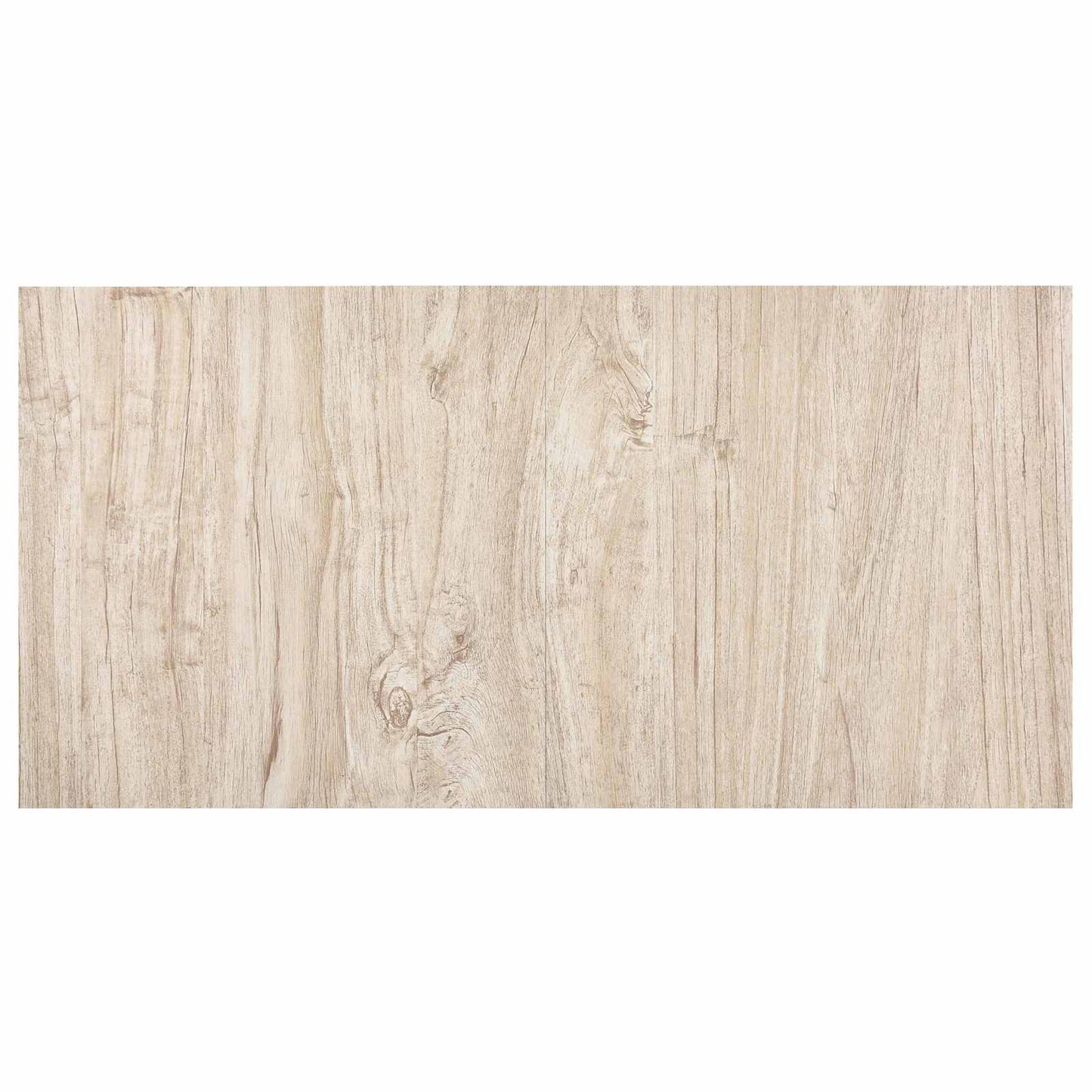 vidaXL Flooring Planks White and Wood Color 5.11 m² 55 pcs PVC 5