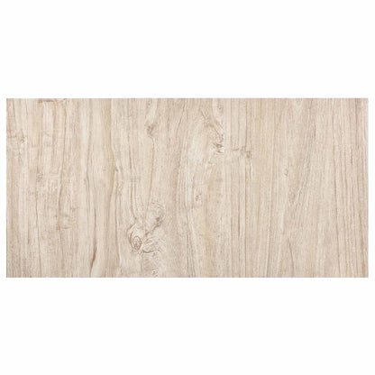 vidaXL Flooring Planks White and Wood Color 5.11 m² 55 pcs PVC 5