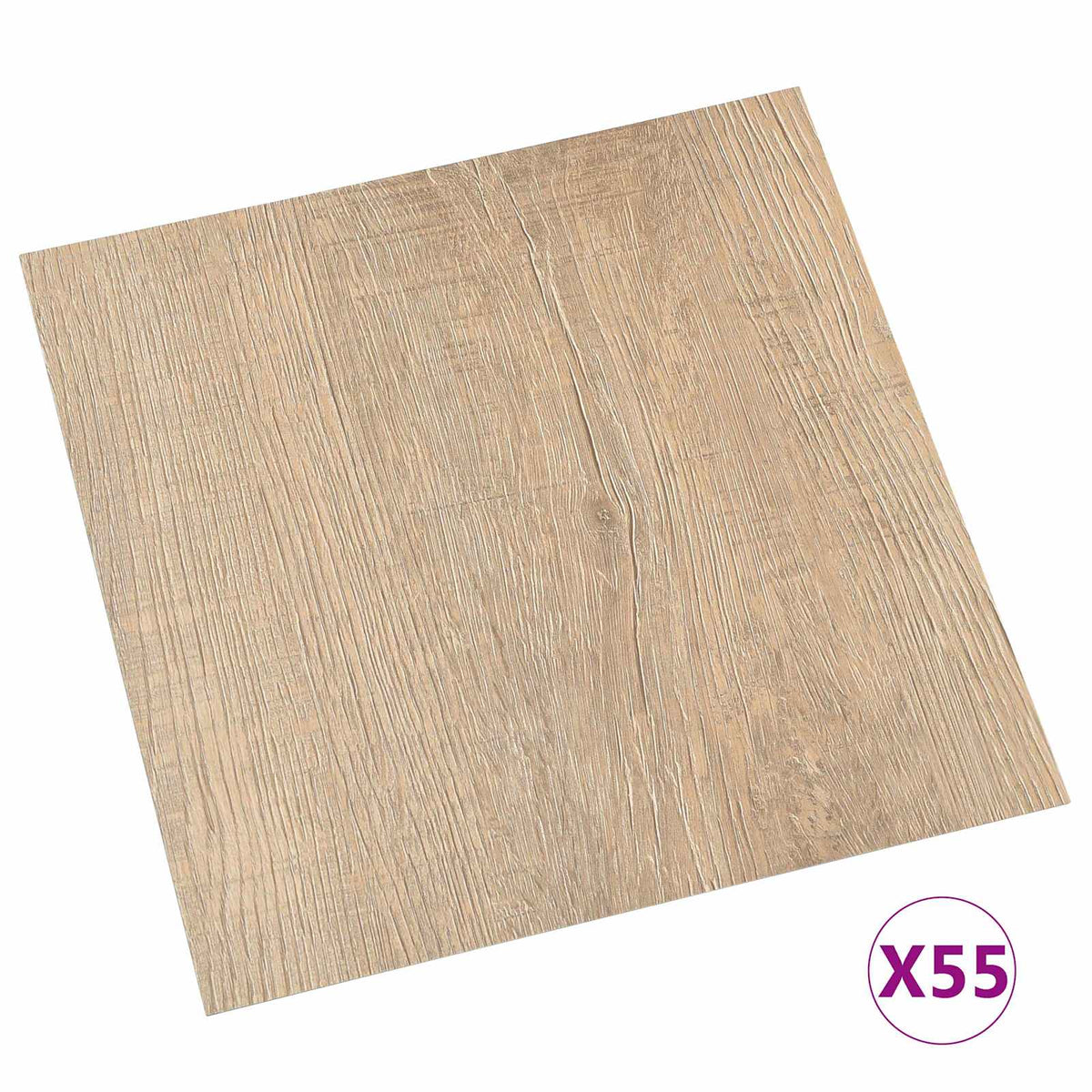 vidaXL Flooring Planks Light Grey and Dark Brown 5.11 m² 55 pcs PVC 3