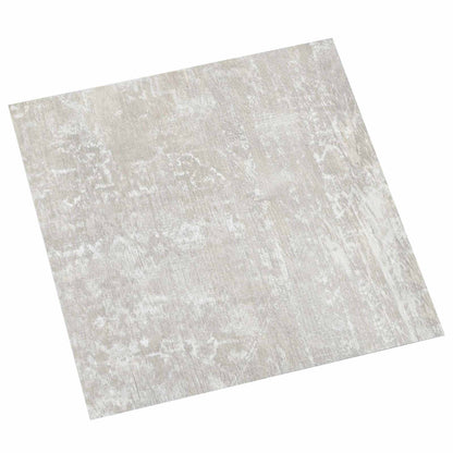 vidaXL Flooring Planks White and Wood 5.11 m² 55 pcs PVC 2