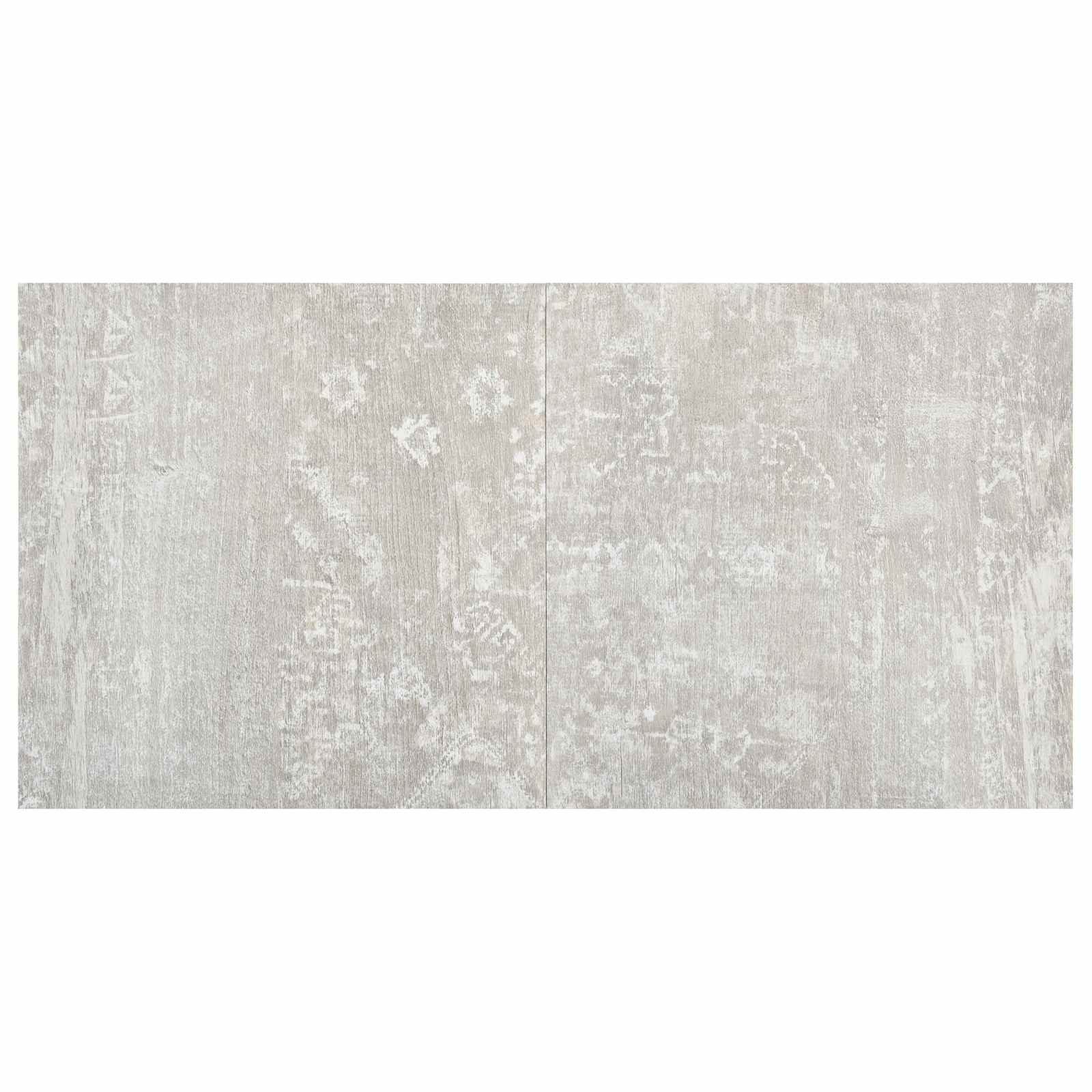 vidaXL Flooring Planks White and Wood 5.11 m² 55 pcs PVC 5