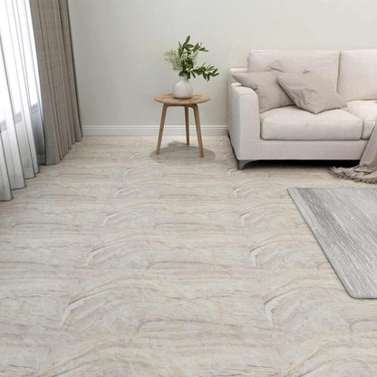 vidaXL Flooring Planks Brown and Beige 5.11 m² 55 pcs PVC 1