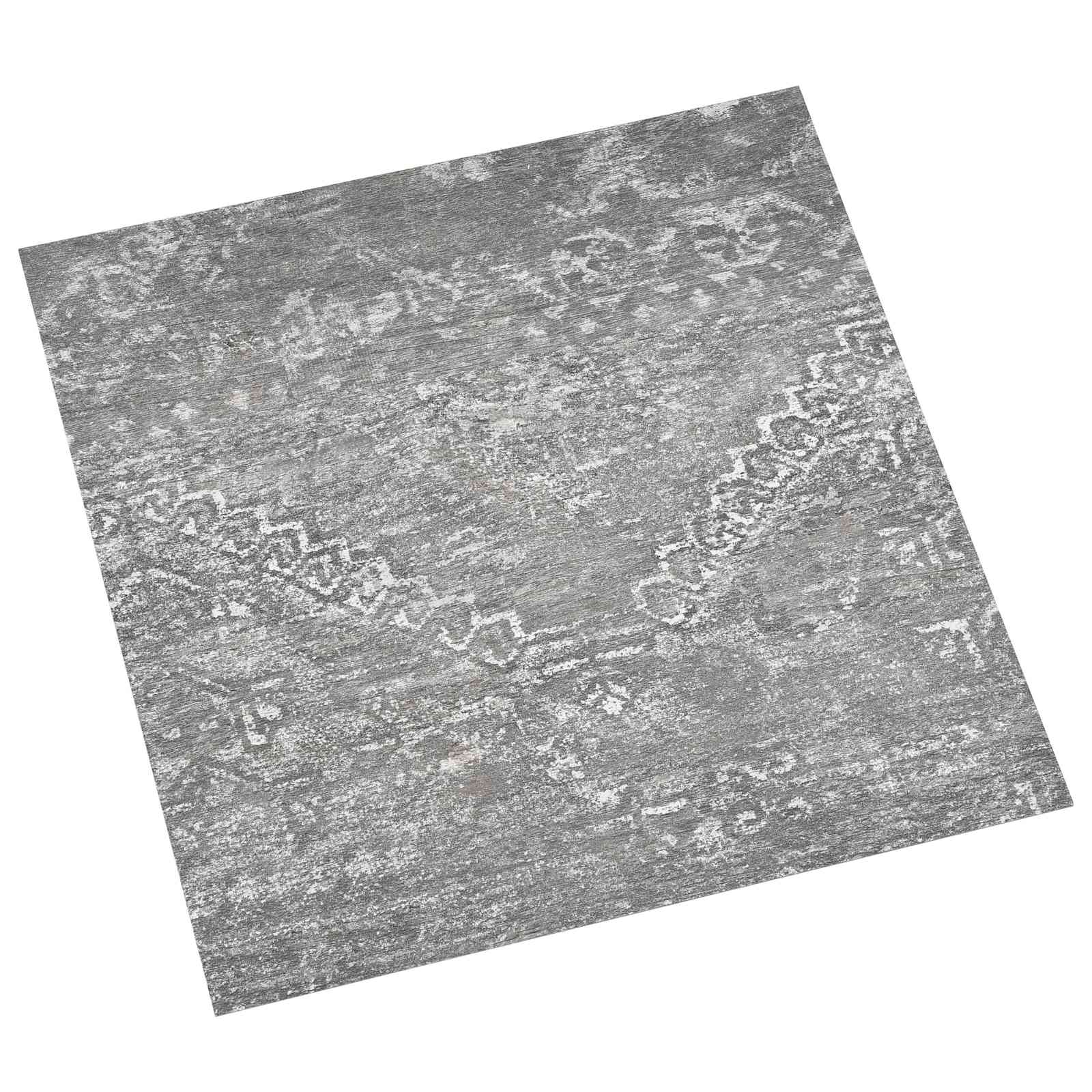 vidaXL Flooring Planks Concrete Grey 5.11 m² 55 pcs PVC 2