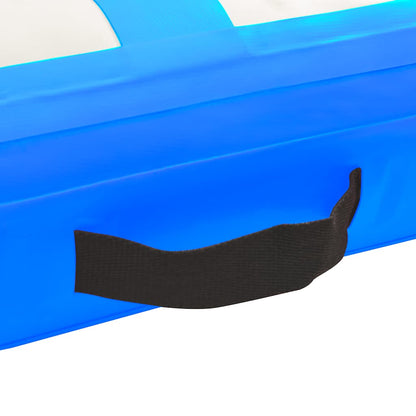vidaXL Inflatable Gymnastics Mat with Pump 60x100x10 cm PVC Blue 6