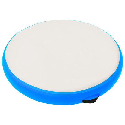 Inflatable Gymnastic Mat with Pump PVC Pink Blue and grey