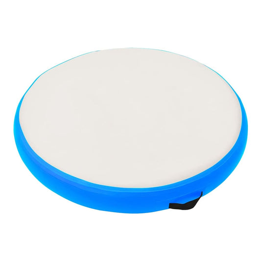 Inflatable Gymnastic Mat with Pump PVC Pink Blue and grey