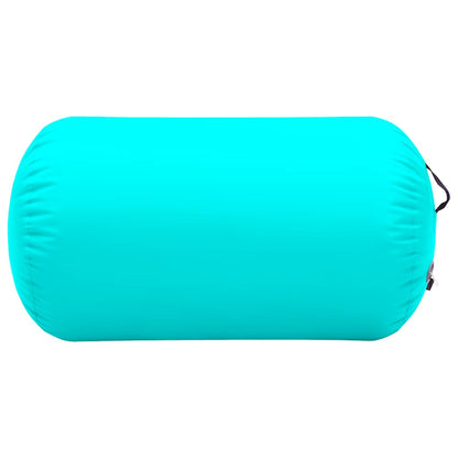 vidaXL Inflatable Gymnastic Roll with Pump 100x60 cm PVC Green 3