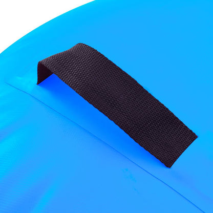 vidaXL Inflatable Gymnastic Roll with Pump 100x60 cm PVC Blue 5