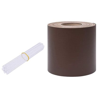 vidaXL Privacy Strip PVC 70x0.19 m Brown 2