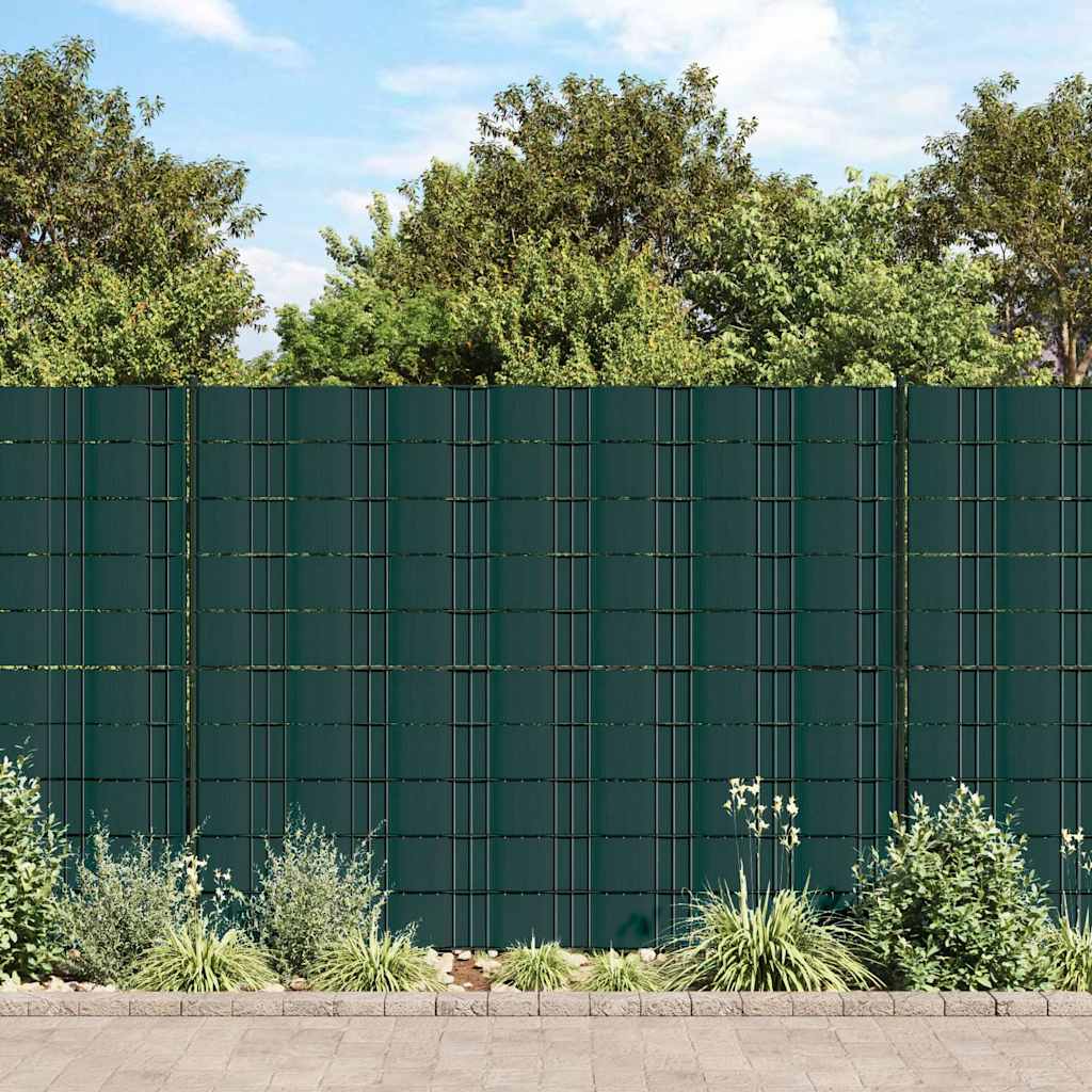 vidaXL Privacy Strips PVC 140x0.19 m Matte Green 1