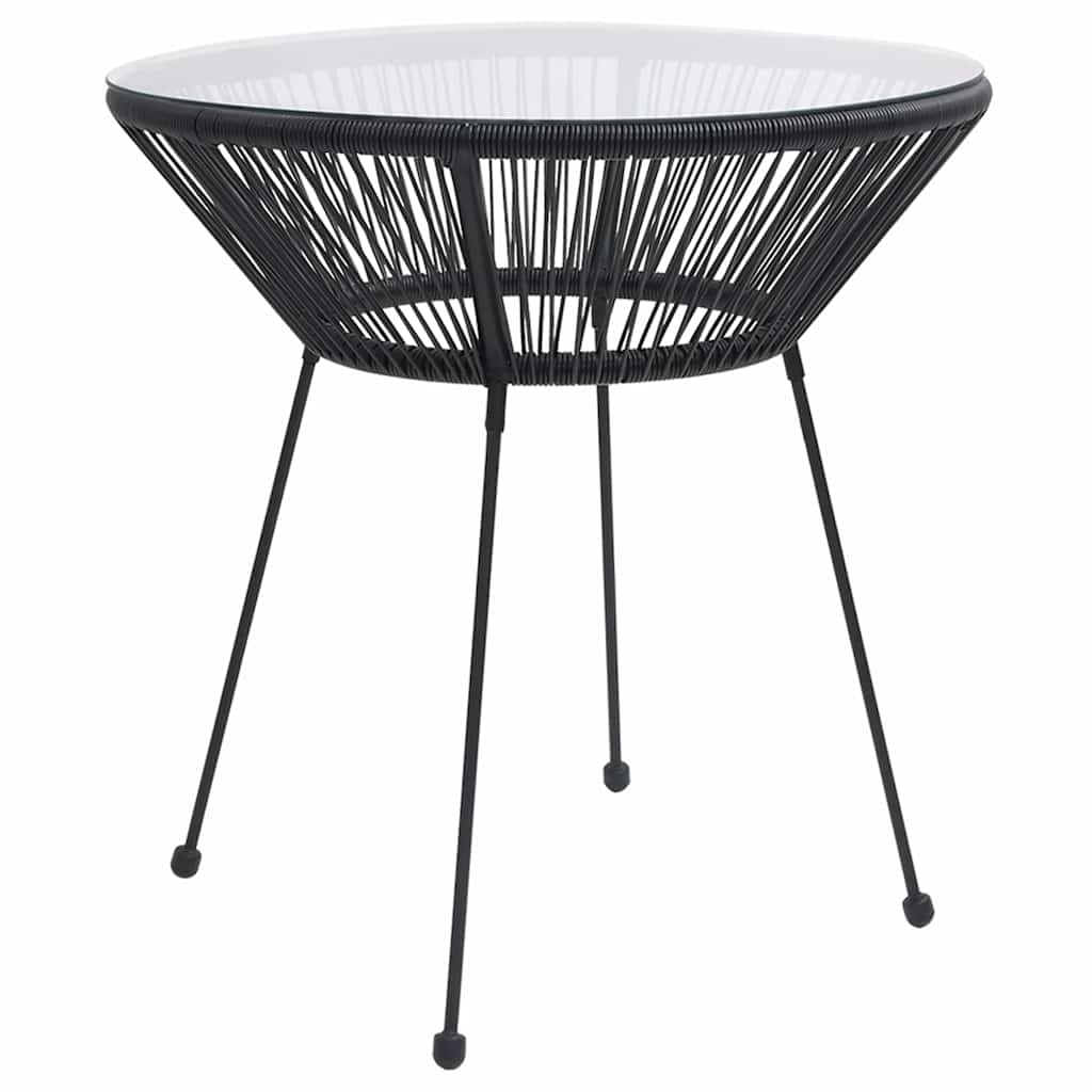 vidaXL Garden Dining Table | Black, Transparent 1