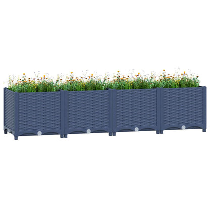 310404 vidaXL Raised Bed 160x40x38 cm Polypropylene 1