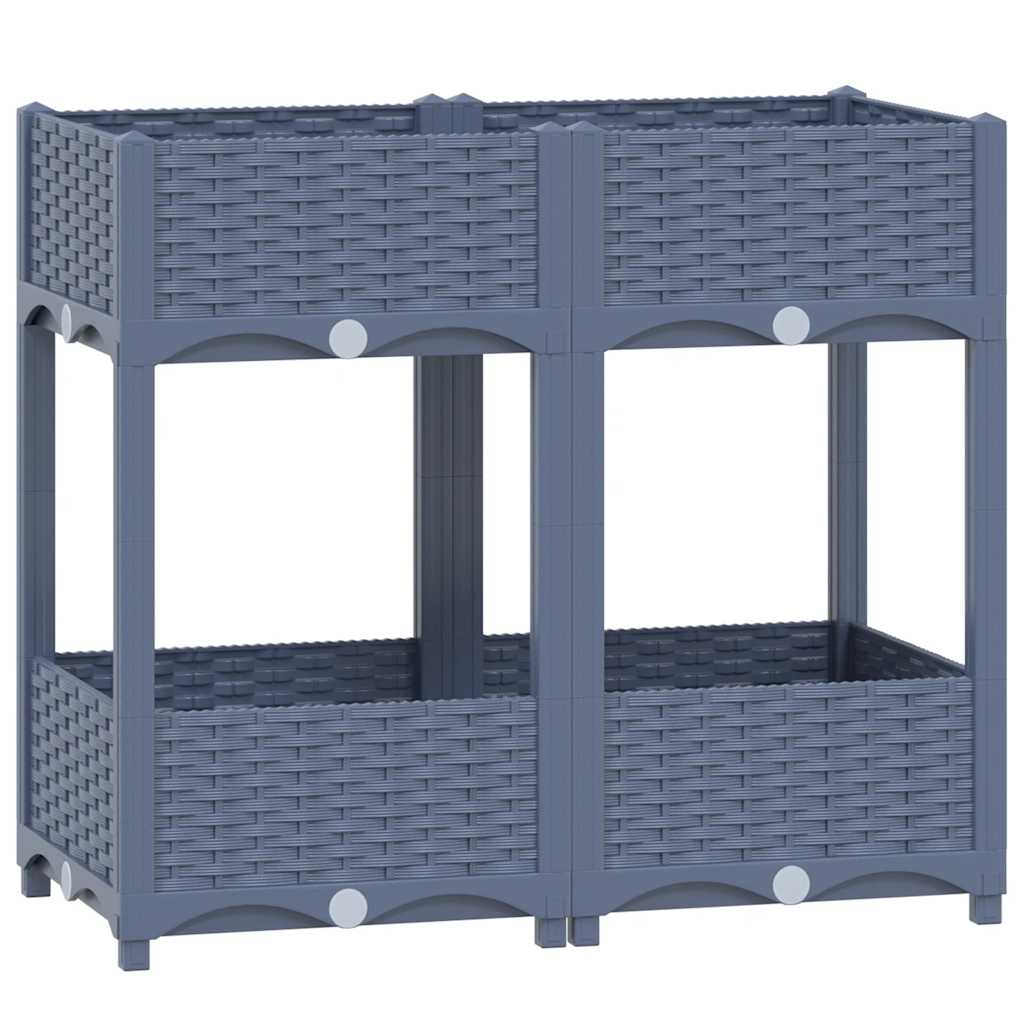 310406 vidaXL Raised Bed 80x40x71 cm Polypropylene 2
