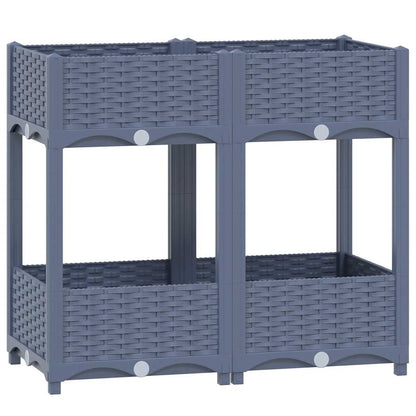 310406 vidaXL Raised Bed 80x40x71 cm Polypropylene 2