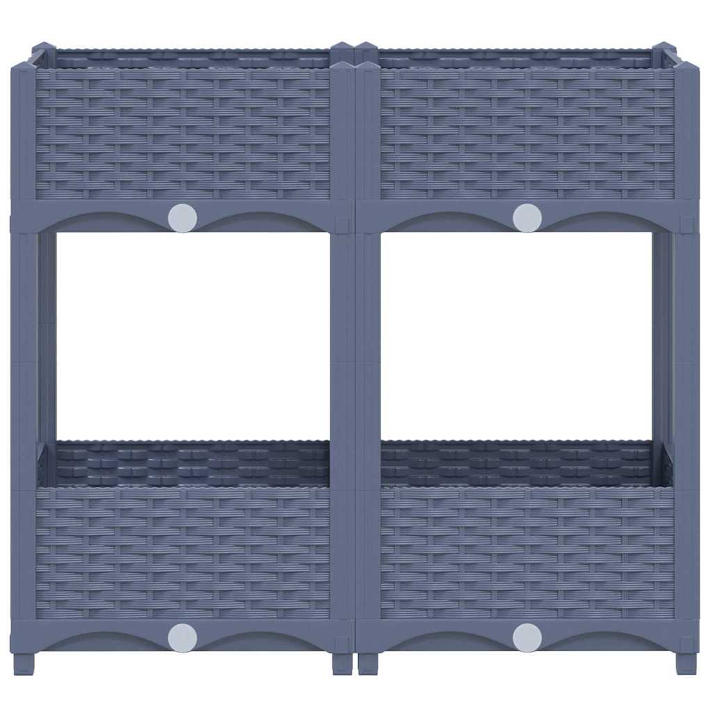 310406 vidaXL Raised Bed 80x40x71 cm Polypropylene 3