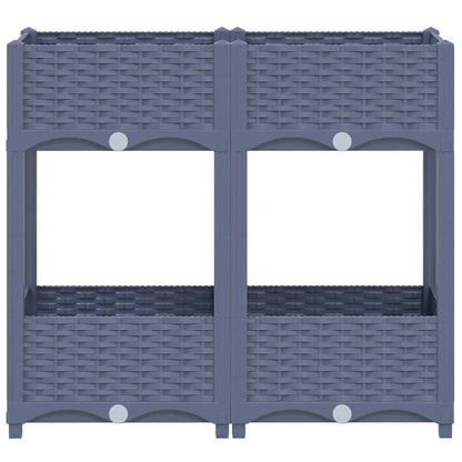 310406 vidaXL Raised Bed 80x40x71 cm Polypropylene 3