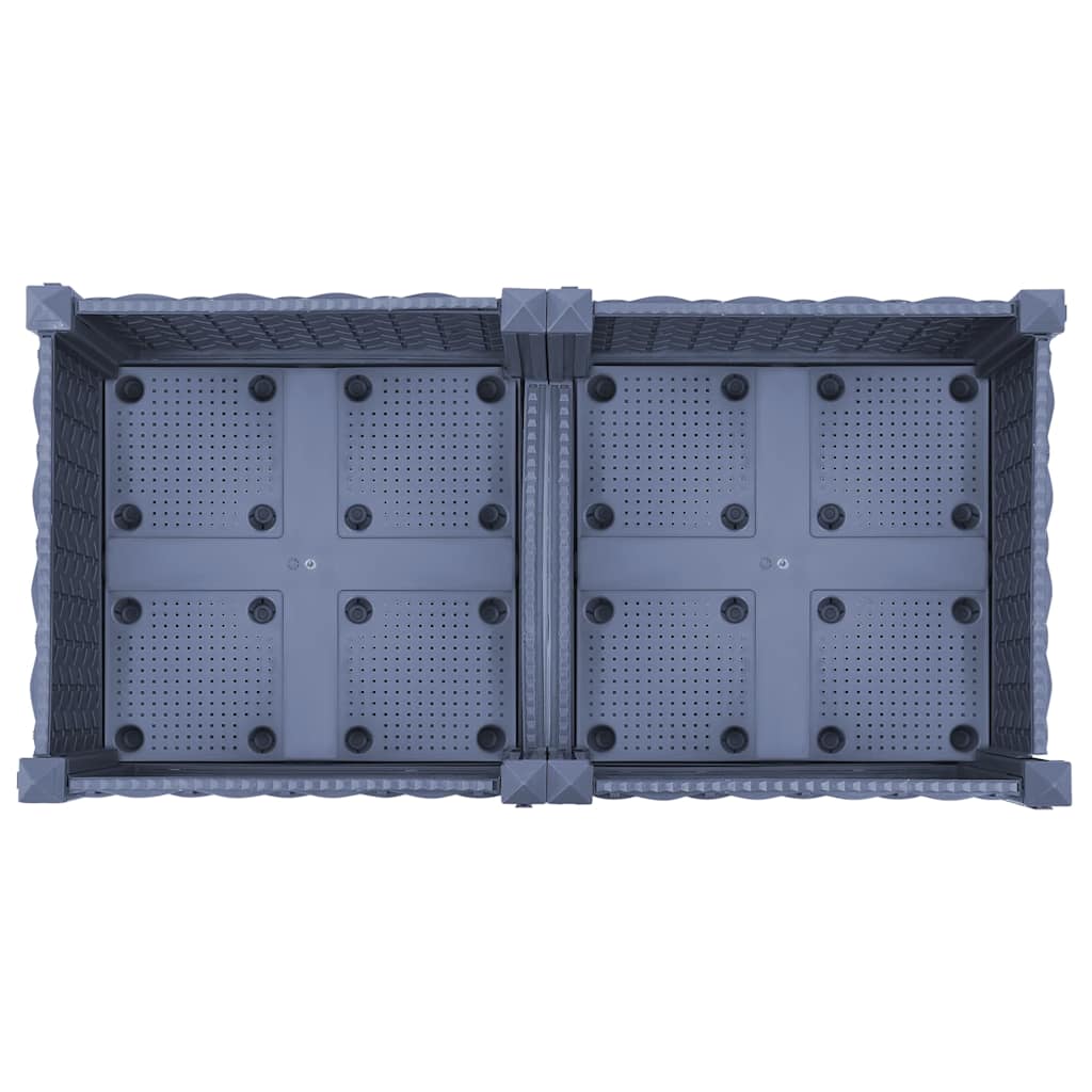 310406 vidaXL Raised Bed 80x40x71 cm Polypropylene 5