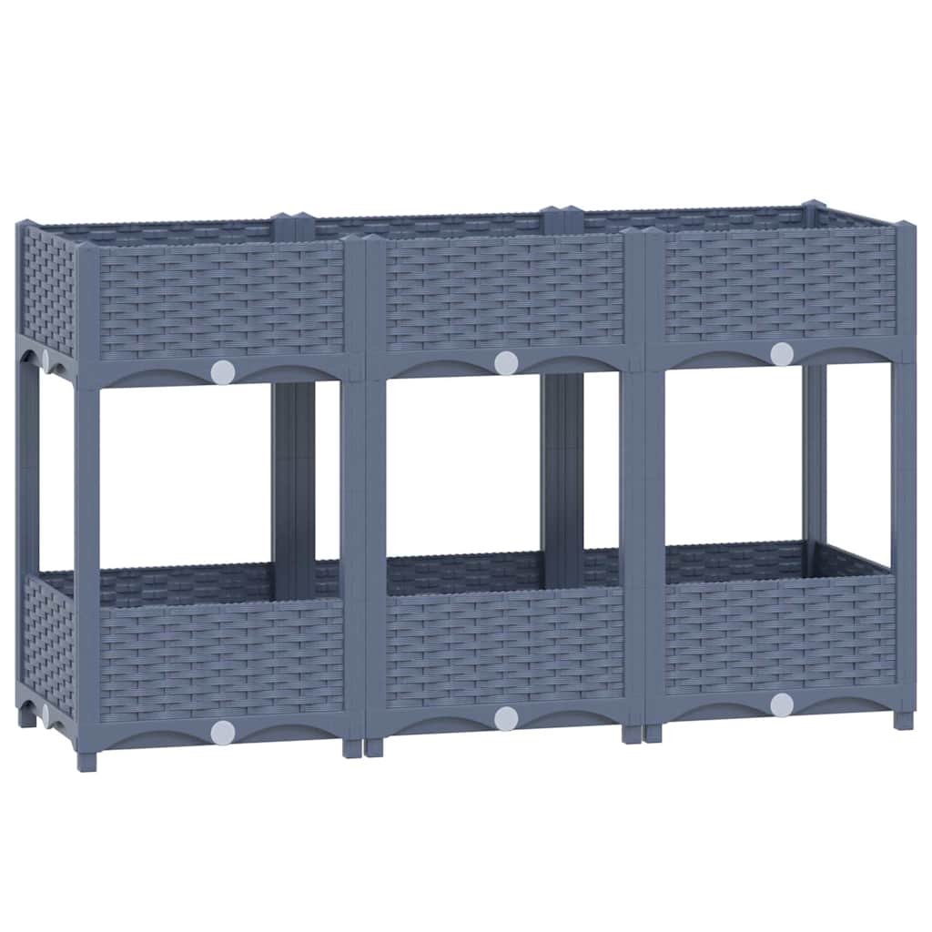 310407 vidaXL Raised Bed 120x40x71 cm Polypropylene 2