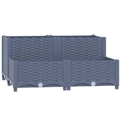 310409 vidaXL Raised Bed 80x80x38 cm Polypropylene 2