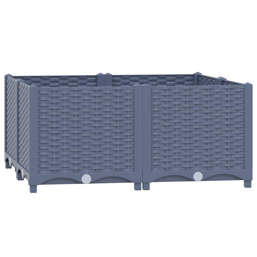 310411 vidaXL Raised Bed 80x80x38 cm Polypropylene 2