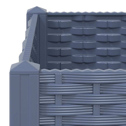 310411 vidaXL Raised Bed 80x80x38 cm Polypropylene 6