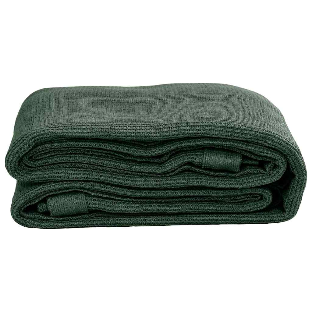 Tent Carpet 400x700 cm HDPE Width 400 cm Length 700 cm Dark green