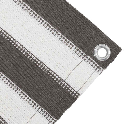 vidaXL Tent Carpet Anthracite and White 400x600 cm HDPE 4