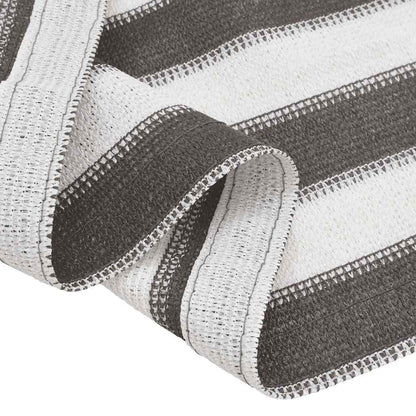 vidaXL Tent Carpet Anthracite and White 400x600 cm HDPE 6