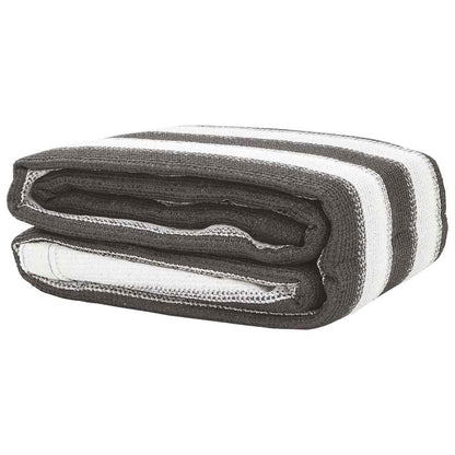 vidaXL Tent Carpet Anthracite and White 400x700 cm HDPE 2