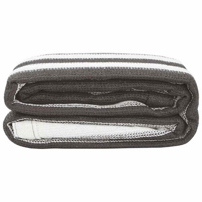 vidaXL Tent Carpet Anthracite and White 400x700 cm HDPE 3