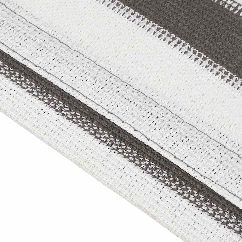 vidaXL Tent Carpet Anthracite and White 400x700 cm HDPE 5
