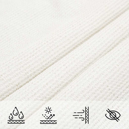 311241 vidaXL Sunshade Sail 160 g/m² White 3,5x4,5 m HDPE 6