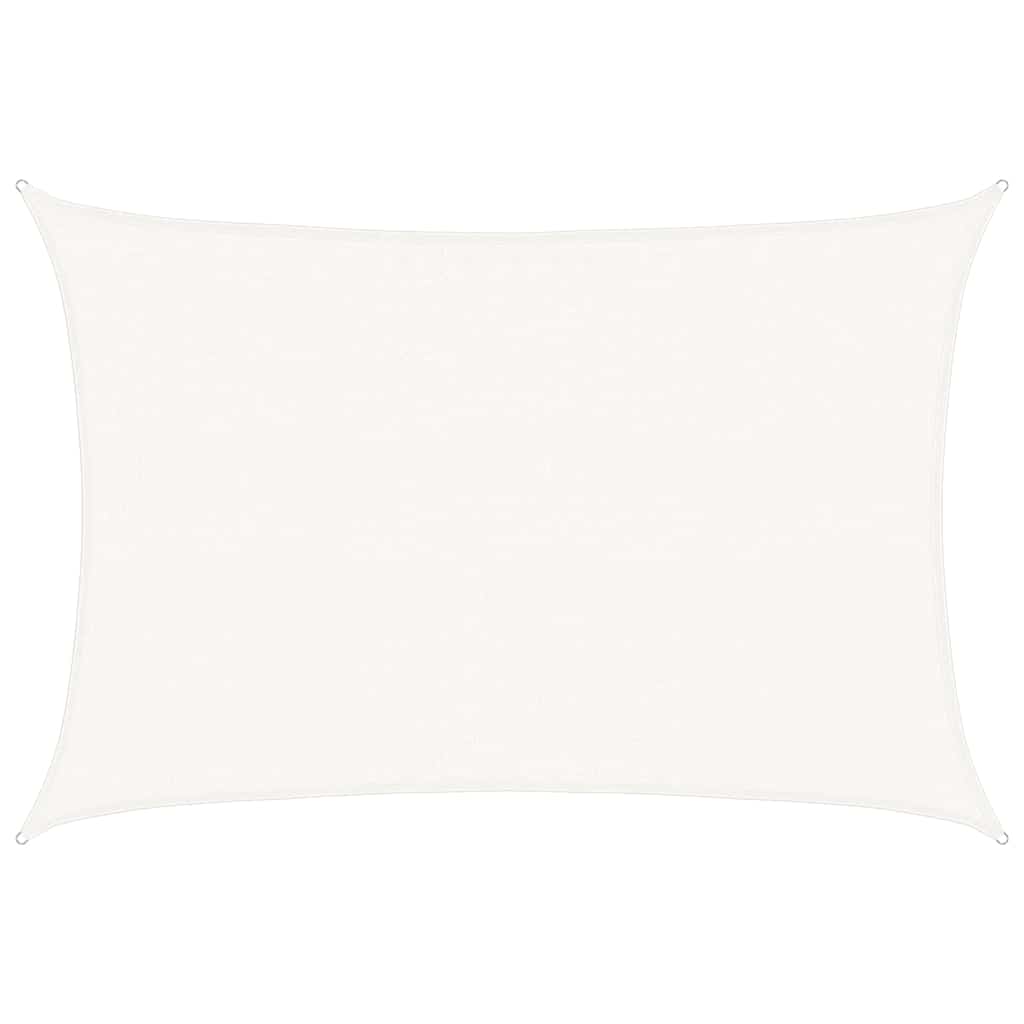 vidaXL Sunshade Sail 160 g/m² White 3.5x5 m HDPE 2