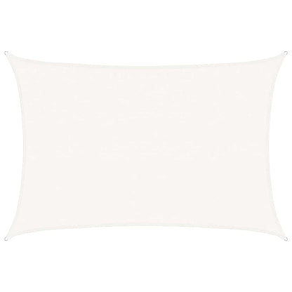 vidaXL Sunshade Sail 160 g/m² White 3.5x5 m HDPE 2