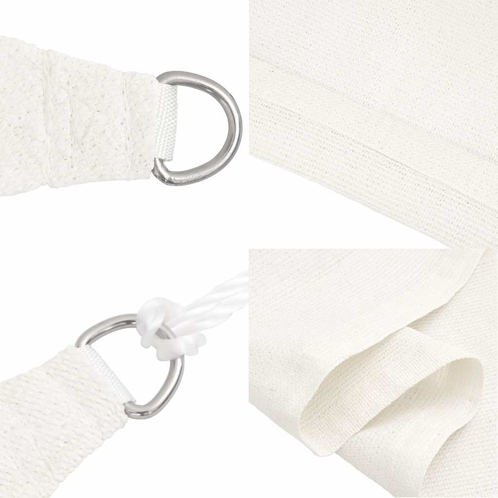 vidaXL Sunshade Sail 160 g/m² White 4x7 m HDPE 6