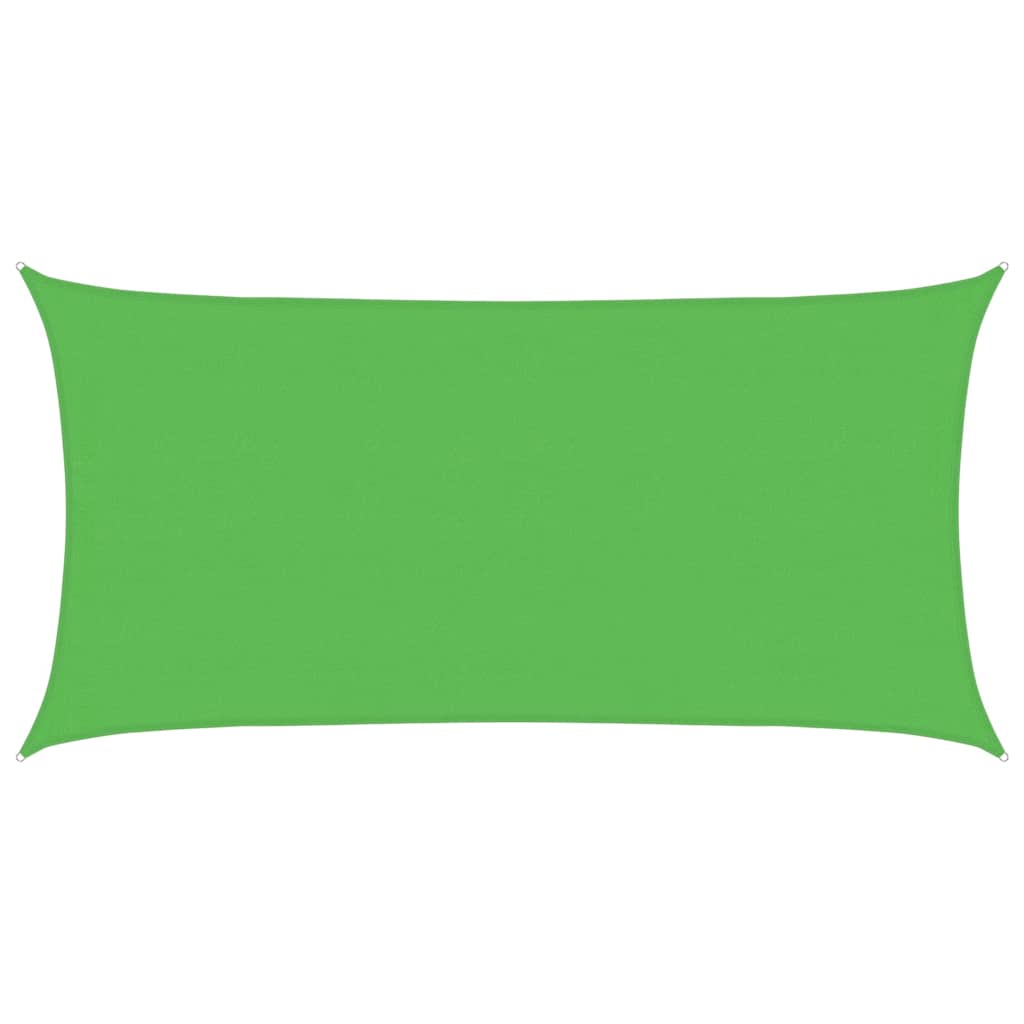 vidaXL Sunshade Sail 160 g/m² Light Green 4x7 m HDPE 2