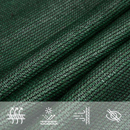 311483 vidaXL Sunshade Sail 160 g/m² Dark Green 5x6x6 m HDPE 4