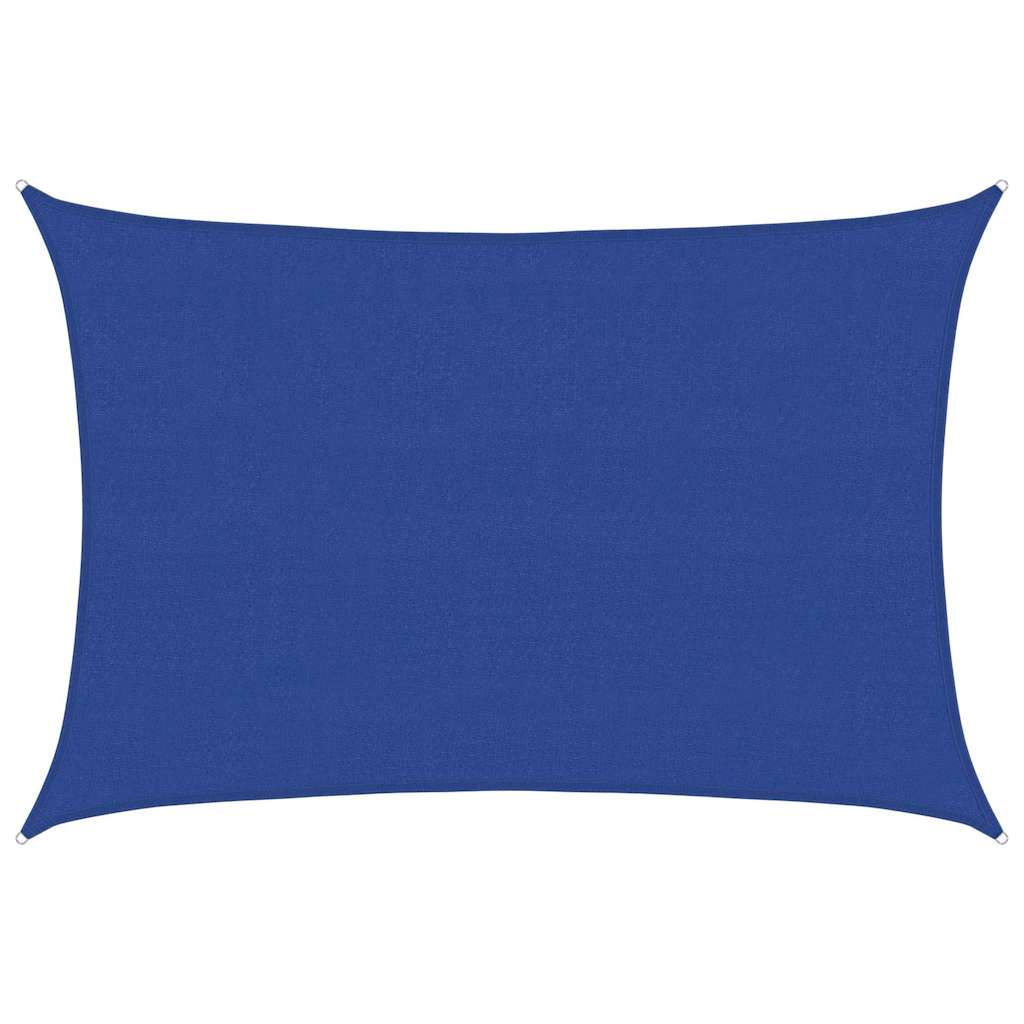 vidaXL Sunshade Sail 160 g/m² Rectangular Blue 4x6 m HDPE 2